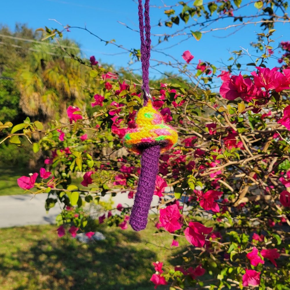 Fruity shroomie necklace pouch